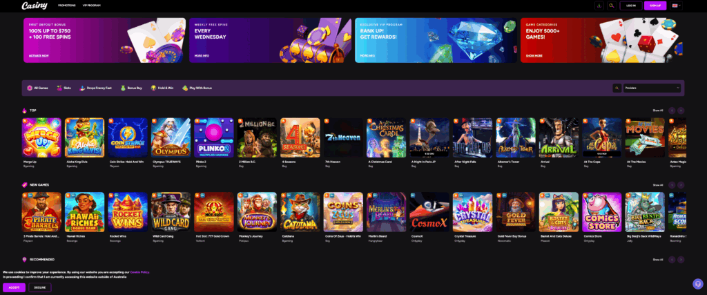 Experience the Excitement at Casiny Casino